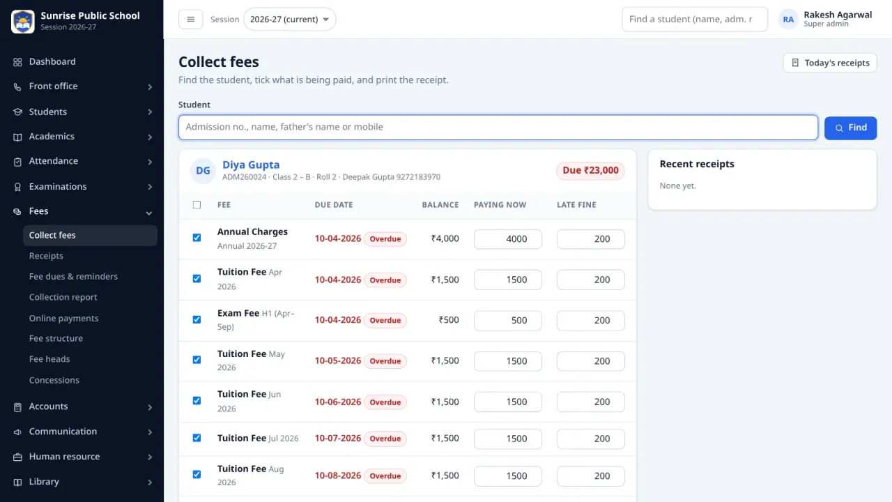 School ERP — Complete PHP School Management System — screenshot 4