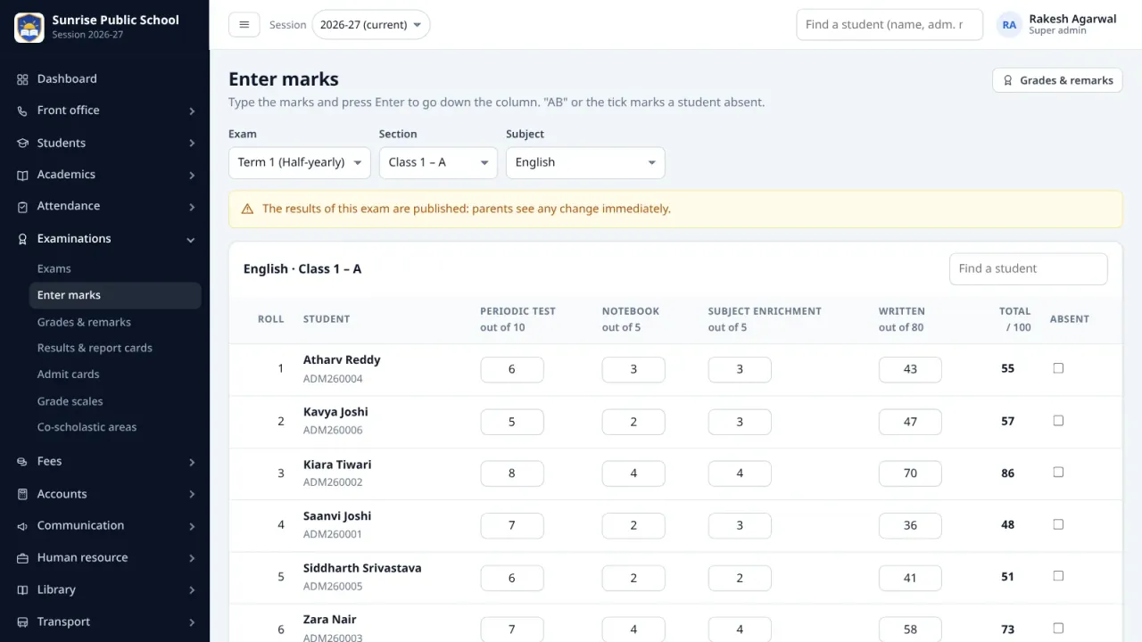 School ERP — Complete PHP School Management System — screenshot 7