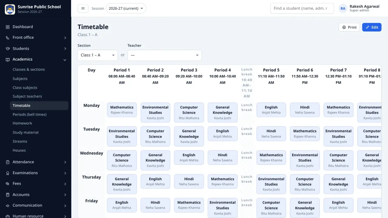 School ERP — Complete PHP School Management System — screenshot 10