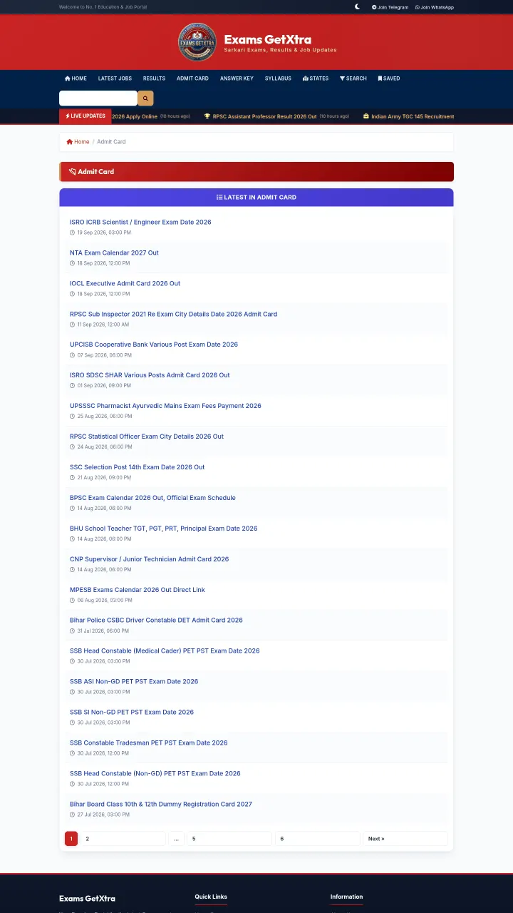 Sarkari Exam & Result Portal — Govt Job CMS with auto post publish , SEO Schema & PWA V1.0.0 — screenshot 15