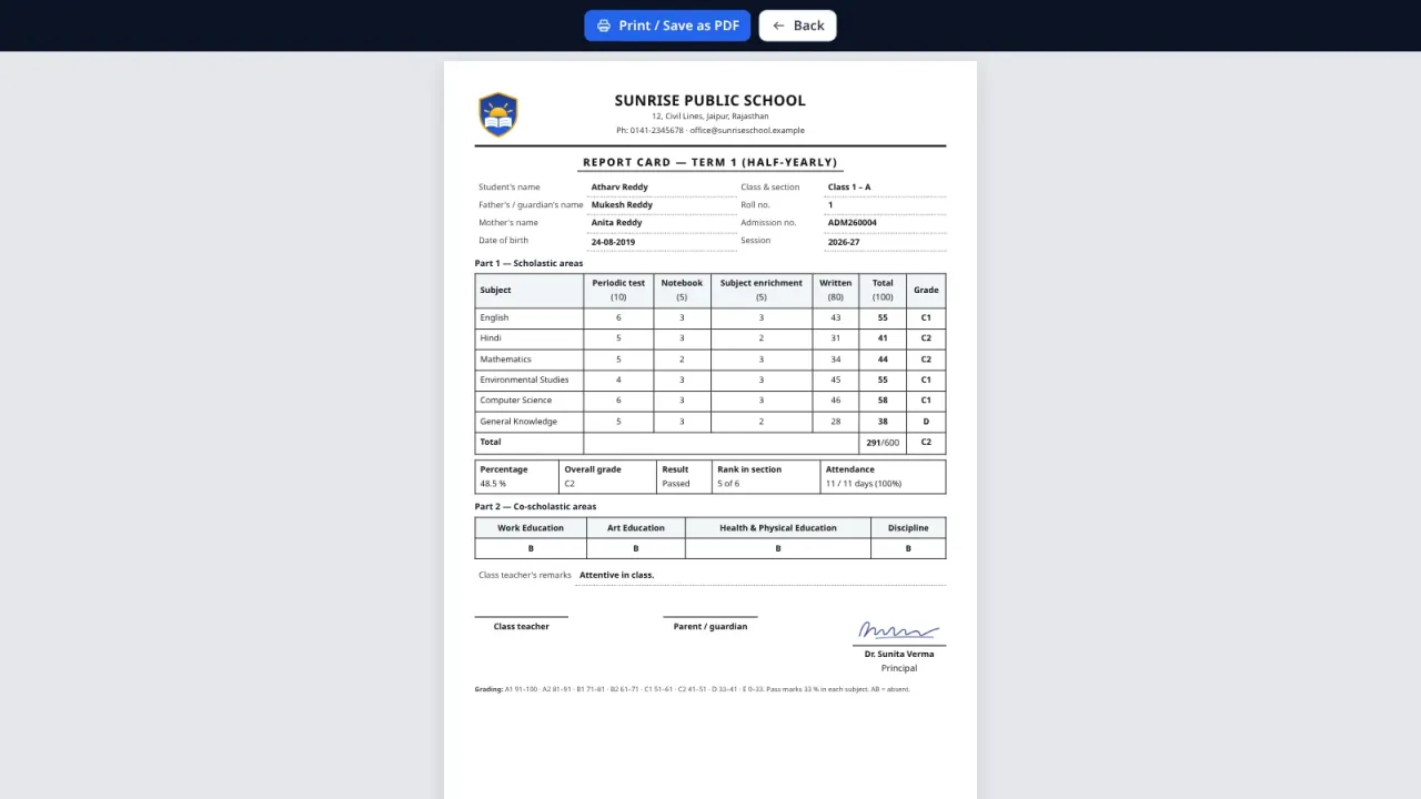 School ERP — Complete PHP School Management System — screenshot 9
